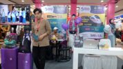 Booth Radja Wisata Travel Saat Pameran Gemday di Mall Ratu Indah (MARI) Makassar