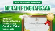 Gubernur Sulsel, Andi Sudirman Sulaiman, Raih Penghargaan Baznas Awards 2025