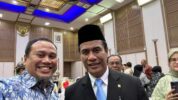 Muhammad Ramli Rahim bersama Andi Amran Sulaiman. (Ist)